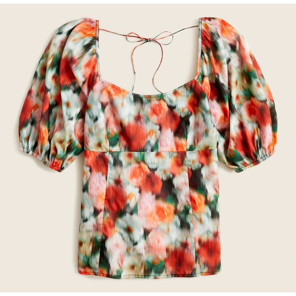 NEW J Crew Square Neck Top in Liberty Hazy Days Floral Print